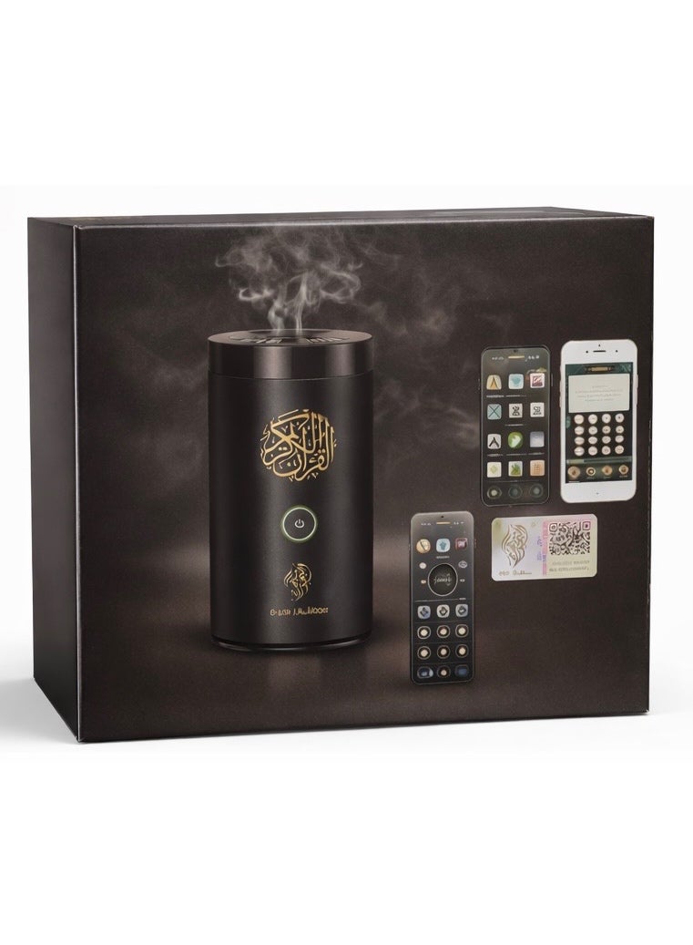 SQ-600 Car Bakhoor Device with Full Holy Quran Speaker, Bluetooth, App Control & Remote – Rechargeable Portable Incense Burner for Car - Image 2